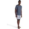 Gaiam Mens Breathe Ease Short Sleeve Crewneck Top, Standard Fit, Stretch Heavyweight Performance Material(Cool Grey Heather)