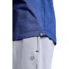 Gaiam Mens Breathe Ease Short Sleeve Crewneck Top, Standard Fit, Stretch Heavyweight Performance Material(Medieval Blue Heather)