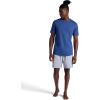 Gaiam Mens Breathe Ease Short Sleeve Crewneck Top, Standard Fit, Stretch Heavyweight Performance Material(Medieval Blue Heather)