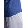 Gaiam Mens Breathe Ease Short Sleeve Crewneck Top, Standard Fit, Stretch Heavyweight Performance Material(Medieval Blue Heather)