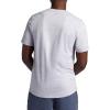 Gaiam Mens Breathe Ease Short Sleeve Crewneck Top, Standard Fit, Stretch Heavyweight Performance Material(Sleet Heather)