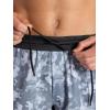 Gaiam Mens Chi 9” Short, Standard Fit, Stretch Lightweight Material, Moisture-Wicking(Grey)