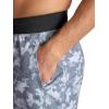 Gaiam Mens Chi 9” Short, Standard Fit, Stretch Lightweight Material, Moisture-Wicking(Grey)