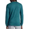 Gaiam Mens Commuter Long Sleeve Henley Shirt, Standard Fit, Stretch Midweight Material(Deep Teal Heather)