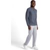 Gaiam Mens Commuter Long Sleeve Henley Shirt, Standard Fit, Stretch Midweight Material(Ebony Heather)