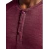 Gaiam Mens Commuter Long Sleeve Henley Shirt, Standard Fit, Stretch Midweight Material(Port Royale Heather)