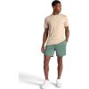 Gaiam Mens Everyday Basic 7” Short 2.0, Relaxed Fit, Stretch Midweight Material(Duck Green)