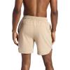 Gaiam Mens Everyday Basic 7” Short 2.0, Relaxed Fit, Stretch Midweight Material(White Pepper)