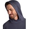 Gaiam Men’s Flow State Long Sleeve Cowl Neck Hoodie, Standard Fit, Stretch Midweight Material(Cool Grey Heather)