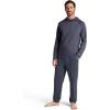 Gaiam Men’s Flow State Long Sleeve Cowl Neck Hoodie, Standard Fit, Stretch Midweight Material(Cool Grey Heather)