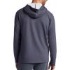 Gaiam Men’s Flow State Long Sleeve Cowl Neck Hoodie, Standard Fit, Stretch Midweight Material(Cool Grey Heather)