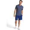 Gaiam Mens Hatha 2.0 7” Short, Standard Fit, Stretch Lightweight Material, Moisture-Wicking(Medieval Blue)