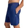 Gaiam Mens Hatha 2.0 7” Short, Standard Fit, Stretch Lightweight Material, Moisture-Wicking(Medieval Blue)