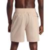 Gaiam Mens Hatha 7” Short, Standard Fit, Stretch Lightweight Material, Moisture-Wicking(White Pepper)