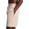 Gaiam Mens Hatha 7” Short, Standard Fit, Stretch Lightweight Material, Moisture-Wicking(White Pepper)