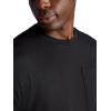 Gaiam Mens Stretch Tech T-Shirt with Pocket, Standard Fit, Stretch Midweight Material(Black)