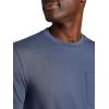 Gaiam Mens Stretch Tech T-Shirt with Pocket, Standard Fit, Stretch Midweight Material(Cool Grey)
