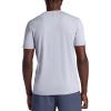 Gaiam Mens Stretch Tech T-Shirt with Pocket, Standard Fit, Stretch Midweight Material(Sleet)