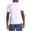 Gaiam Mens Stretch Tech T-Shirt with Pocket, Standard Fit, Stretch Midweight Material(Stark White)