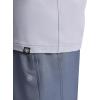 Gaiam Mens Supine Crewneck Top, Relaxed Fit, Stretch Midweight Material(Sleet)