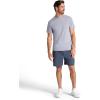 Gaiam Mens Supine Crewneck Top, Relaxed Fit, Stretch Midweight Material(Sleet)