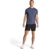 Gaiam Mens Upside 5” Short, Standard Fit, Stretch Lightweight Material, Moisture-Wicking(Black)