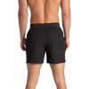 Gaiam Mens Upside 5” Short, Standard Fit, Stretch Lightweight Material, Moisture-Wicking(Black)