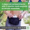 Gaiam Sidekick Waist Pack – Storage Belt Bag for Women And Men – Adjustable Belt With Lightweight Pouch For The Gym & Studio(Khaki)