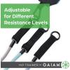 Gaiam Squat Band & Hip Trainer Set – Fabric Resistance Band with 3 Adjustable Resistance Tubes, Home Gym Equipment to Exercise Thigh, Leg, Hip, Glute, Booty & Core – Home Gym & Travel Workout Bands
