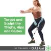 Gaiam Squat Band & Hip Trainer Set – Fabric Resistance Band with 3 Adjustable Resistance Tubes, Home Gym Equipment to Exercise Thigh, Leg, Hip, Glute, Booty & Core – Home Gym & Travel Workout Bands