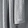 Gaiam Super Soft Velvetloft Warp Knit Blanket Twin Size, Plush Comfort Warm Blanket with Carved Texture, Tourmaline(Charcoal)