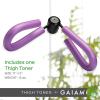Gaiam Thigh Toner – Versatile Workout Equipment Exerciser for Toning Hips, Thighs, and Glutes – Durable, Lightweight, and Portable with Padded Handles