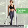 Gaiam Trekking Poles (Pair, Black), Lightweight 7075 Aluminum Hiking Support Walking Stick, Comfort-Grip Handles, All-Terrain Baskets & Styles Included, Camping & Hiking Essentials