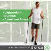 Gaiam Trekking Poles (Pair, Black), Lightweight 7075 Aluminum Hiking Support Walking Stick, Comfort-Grip Handles, All-Terrain Baskets & Styles Included, Camping & Hiking Essentials