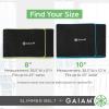 Gaiam Waist Trainer for Women and Men – Adjustable Slimmer Belt and Sweat Band for Lower-Back Support and Activated Core(10-inch (Blue))