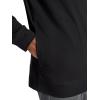 Gaiam mens Lotus Oblong Hoodie, Relaxed Fit, Stretch Heavyweight Terry Material(Black)