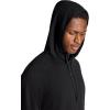Gaiam mens Lotus Oblong Hoodie, Relaxed Fit, Stretch Heavyweight Terry Material(Black)