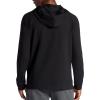 Gaiam mens Lotus Oblong Hoodie, Relaxed Fit, Stretch Heavyweight Terry Material(Black)