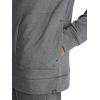 Gaiam mens Lotus Oblong Hoodie, Relaxed Fit, Stretch Heavyweight Terry Material(Charcoal Heather)