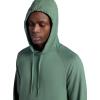 Gaiam mens Lotus Oblong Hoodie, Relaxed Fit, Stretch Heavyweight Terry Material(Duck Green)