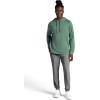 Gaiam mens Lotus Oblong Hoodie, Relaxed Fit, Stretch Heavyweight Terry Material(Duck Green)