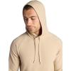 Gaiam mens Lotus Oblong Hoodie, Relaxed Fit, Stretch Heavyweight Terry Material(Humus)