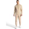 Gaiam mens Lotus Oblong Hoodie, Relaxed Fit, Stretch Heavyweight Terry Material(Humus)