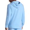 Gaiam mens Lotus Oblong Hoodie, Relaxed Fit, Stretch Heavyweight Terry Material(Placid Blue)