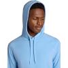 Gaiam mens Lotus Oblong Hoodie, Relaxed Fit, Stretch Heavyweight Terry Material(Placid Blue)