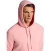Gaiam mens Lotus Oblong Hoodie, Relaxed Fit, Stretch Heavyweight Terry Material(Quartz Pink)