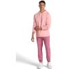 Gaiam mens Lotus Oblong Hoodie, Relaxed Fit, Stretch Heavyweight Terry Material(Quartz Pink)