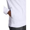 Gaiam mens Lotus Oblong Hoodie, Relaxed Fit, Stretch Heavyweight Terry Material(Stark White)
