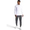Gaiam mens Lotus Oblong Hoodie, Relaxed Fit, Stretch Heavyweight Terry Material(Stark White)