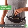 Gaiam unisex adult and Running Belt, Black, Large